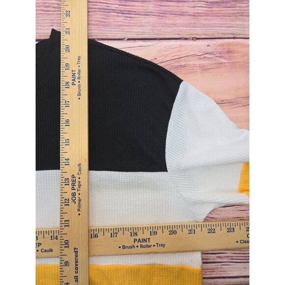 Hollister Womens Colorblock Waffle Boyfriend Tshirt XS - Picture 8 of 8